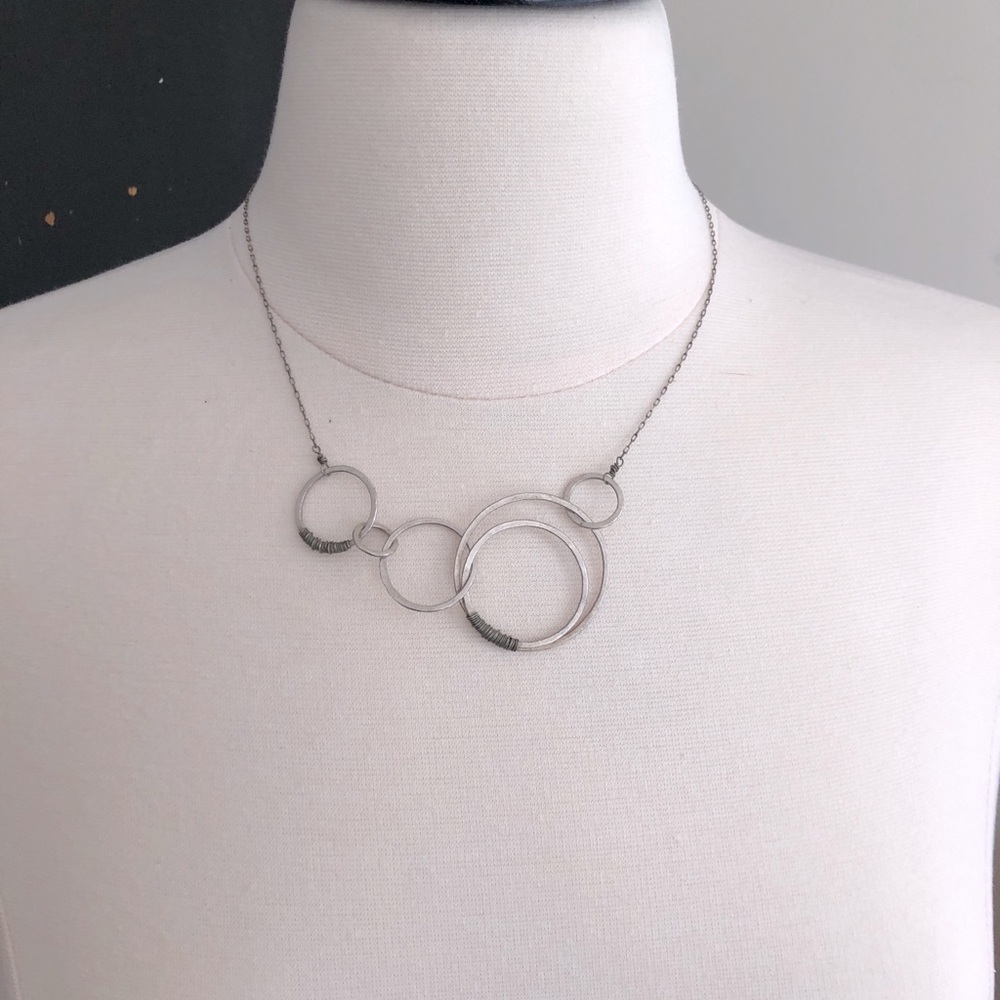 Sterling Silver Circles Necklace